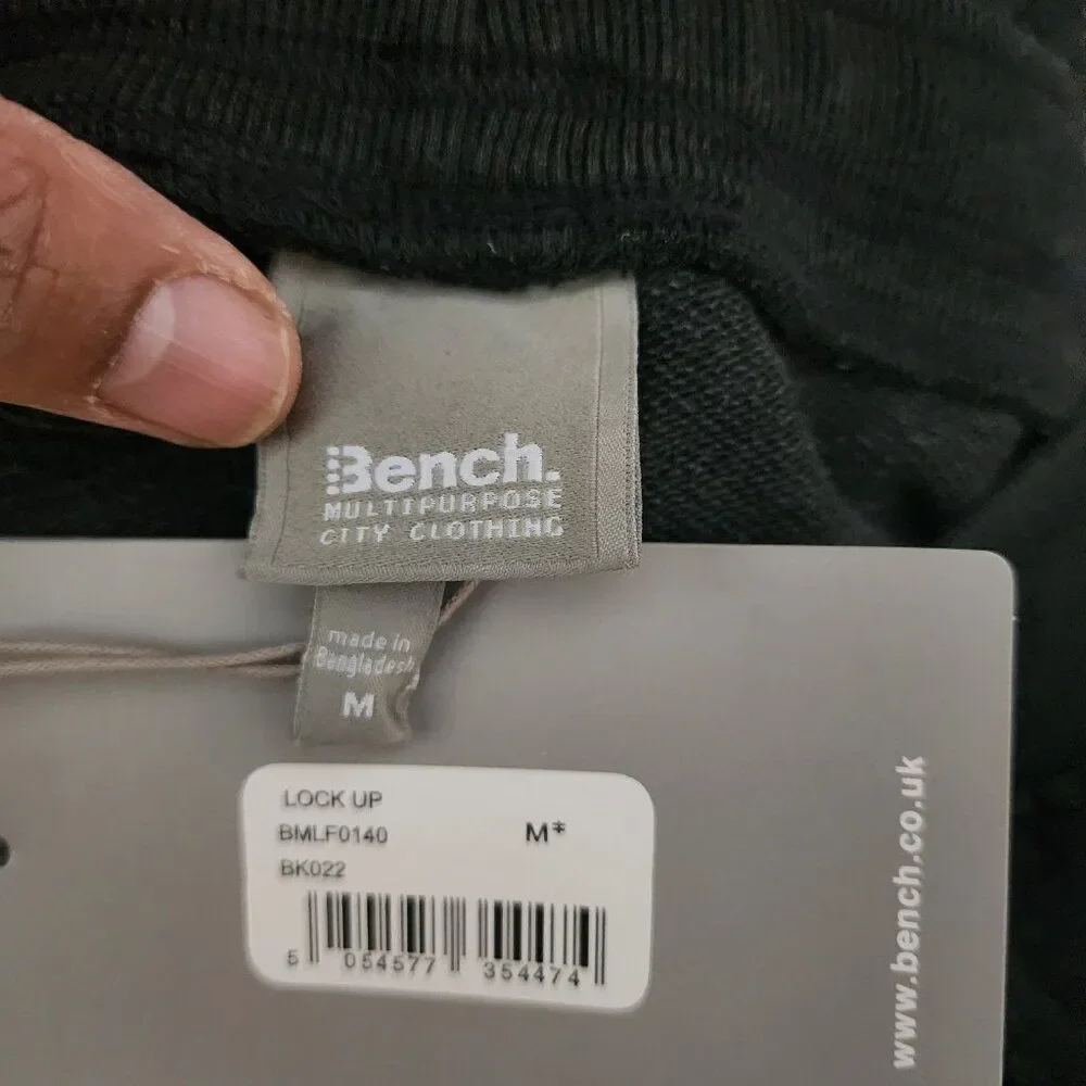 Bench Men's Logo Sweat Shorts Draw String Gray NWT - Picture 4 of 5